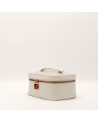 Vanity en cuir gris - 22 x 11 x 14 cm