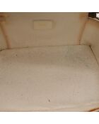 Vanity en cuir gris - 22 x 11 x 14 cm