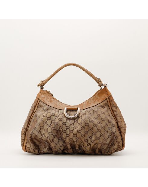 Sac Hobo D Ring marron - 37 x 25 x 16 cm