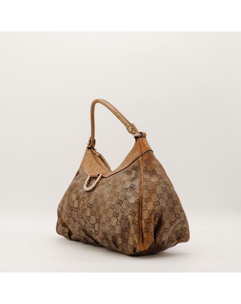 Sac Hobo D Ring marron - 37 x 25 x 16 cm