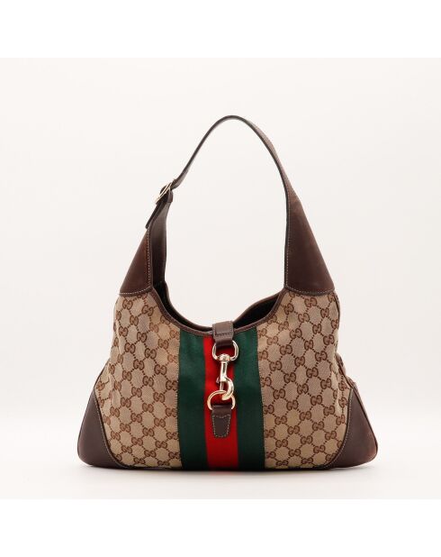 Sac Jackie Bouvier marron - 38 x 27 x 3.8 cm