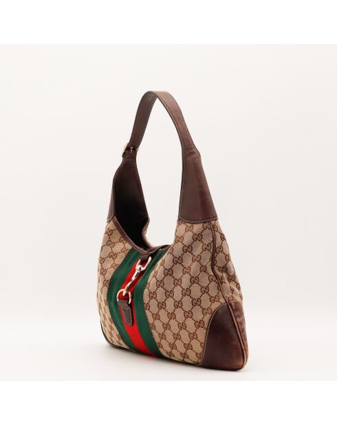 Sac Jackie Bouvier marron - 38 x 27 x 3.8 cm