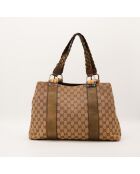 Tote bag Bambou marron - 38 x 30 x 14 cm