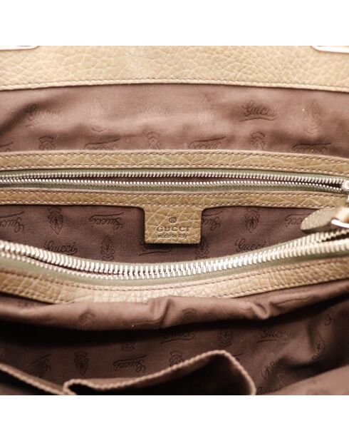 Tote bag Bambou marron - 38 x 30 x 14 cm