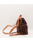 Sac à Dos Macadam marron - 21 x 27 x 11 cm