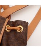 Sac à Dos Macadam marron - 21 x 27 x 11 cm