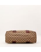 Tote bag Bambou marron - 38 x 30 x 14 cm