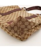 Tote bag Bambou marron - 38 x 30 x 14 cm