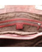 Tote bag Bambou marron - 38 x 30 x 14 cm