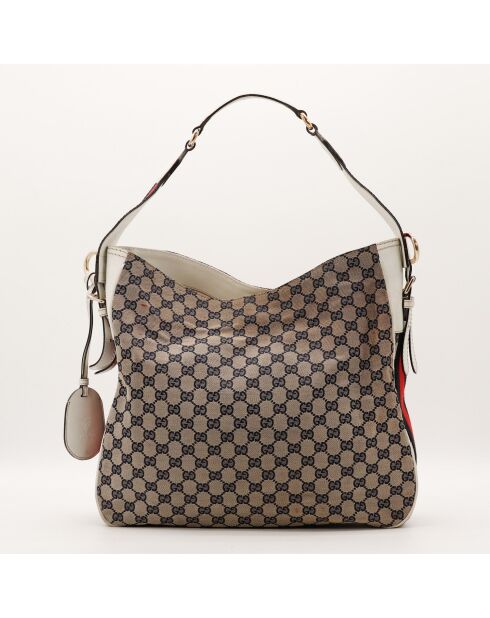 Sac Hobo Web Heritage blanc - 40 x 34 x 10 cm