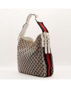 Sac Hobo Web Heritage blanc - 40 x 34 x 10 cm