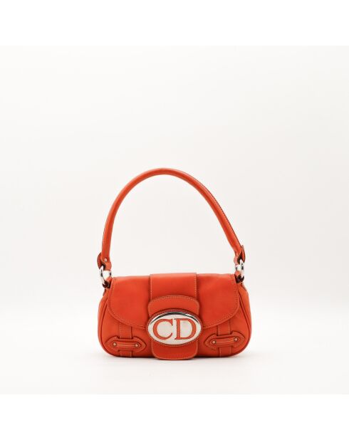 Sac en cuir Hobo Saint Germain rouge - 24 x 14 x 7 cm