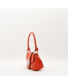Sac en cuir Hobo Saint Germain rouge - 24 x 14 x 7 cm