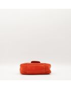 Sac en cuir Hobo Saint Germain rouge - 24 x 14 x 7 cm