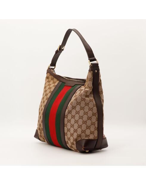 Sac Hobo Web marron - 32 x 31 x 13 cm