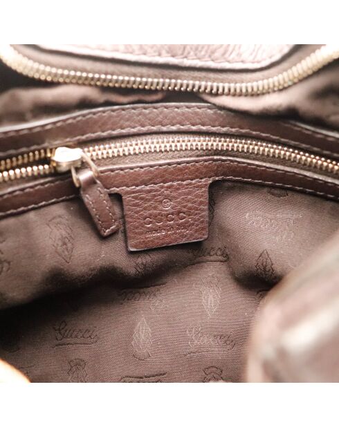 Sac en cuir Hobo Horsebit Heritage marron - 36 x 34 x 12 cm