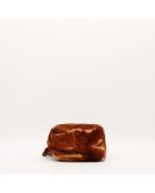Sac en cuir Mamma fauve - 22 x 27 x 13 cm