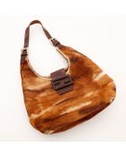 Sac en cuir Mamma fauve - 22 x 27 x 13 cm