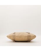 Sac en cuir Hobo Horsebit 85ème Anniversaire crème - 33 x 40 x 5 cm