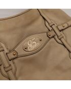 Sac en cuir Hobo Horsebit 85ème Anniversaire crème - 33 x 40 x 5 cm