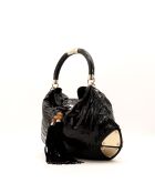 Sac en cuir Indy Hobo noir - 45 x 30 x 5 cm