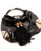 Sac en cuir Indy Hobo noir - 45 x 30 x 5 cm