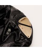 Sac en cuir Indy Hobo noir - 45 x 30 x 5 cm