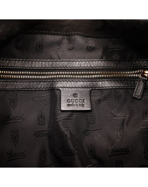 Sac en cuir Indy Hobo noir - 45 x 30 x 5 cm
