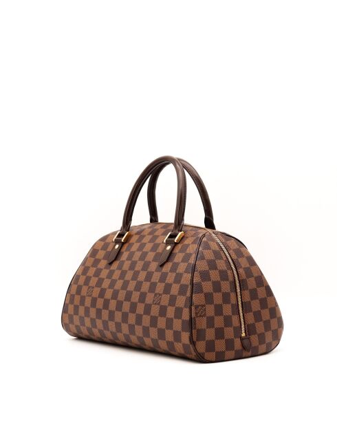 Sac Ribera MM Damier ébène ébène - 35 x 22 x 19 cm