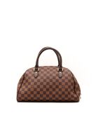 Sac Ribera MM Damier ébène ébène - 35 x 22 x 19 cm