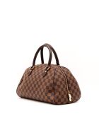 Sac Ribera MM Damier ébène ébène - 35 x 22 x 19 cm
