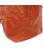Sac en cuir Petit Noé Épi marron - 25 x 26 x 20 cm