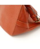 Sac en cuir Petit Noé Épi marron - 25 x 26 x 20 cm