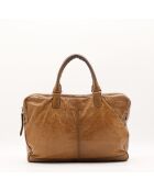 Sac en cuir City Work camel - 41 x 30 x 18 cm