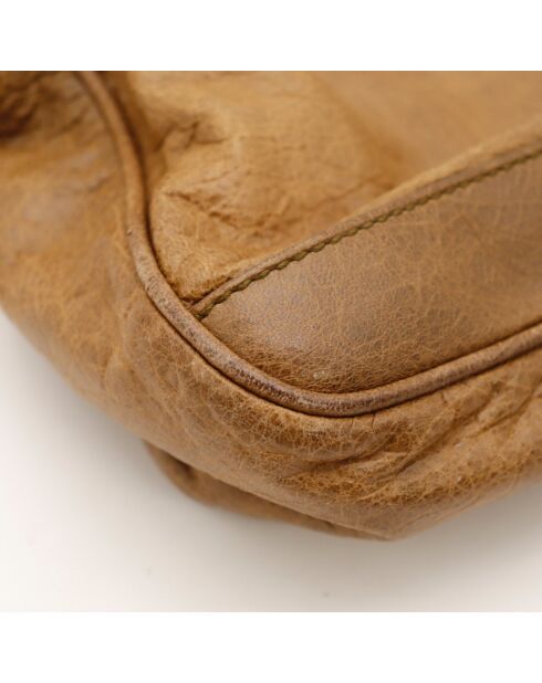Sac en cuir City Work camel - 41 x 30 x 18 cm