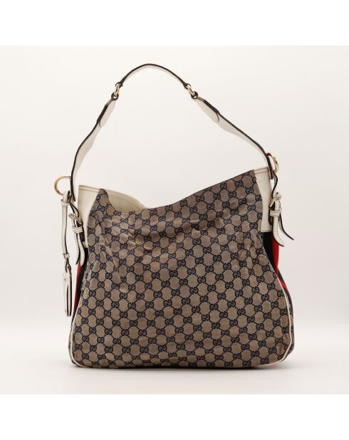Sac Hobo Web Heritage marron - 40 x 34 x 10 cm
