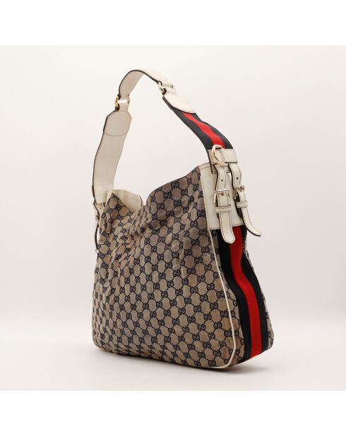 Sac Hobo Web Heritage marron - 40 x 34 x 10 cm