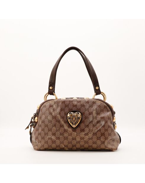 Sac en cuir Babouska marron - 34 x 20.5 x 14 cm