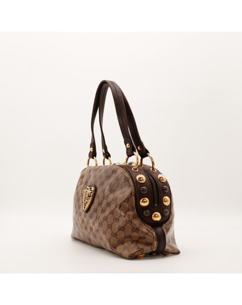 Sac en cuir Babouska marron - 34 x 20.5 x 14 cm