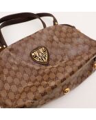 Sac en cuir Babouska marron - 34 x 20.5 x 14 cm