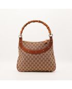 Sac Hobo Anita Bambou beige - 32 x 25 x 8 cm