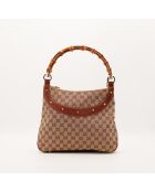 Sac Hobo Anita Bambou beige - 32 x 25 x 8 cm