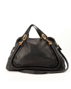 Sac en cuir Paraty noir - 44 x 28 x 18 cm