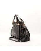 Sac en cuir Paraty noir - 44 x 28 x 18 cm