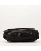 Sac en cuir Paraty noir - 44 x 28 x 18 cm