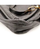 Sac en cuir Paraty noir - 44 x 28 x 18 cm