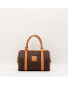Sac Mini Boston Macadam marron - 25 x 15 x 14 cm