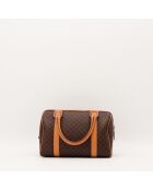 Sac Mini Boston Macadam marron - 25 x 15 x 14 cm