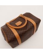 Sac Mini Boston Macadam marron - 25 x 15 x 14 cm