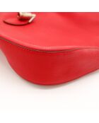 Sac en cuir Jackie rouge - 43 x 34 x 10 cm